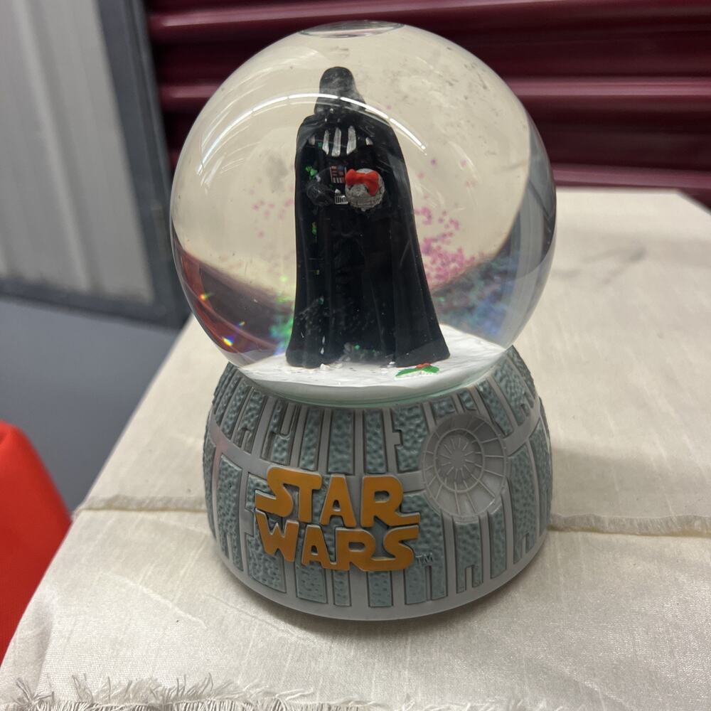 Kurt Adler Star Wars Music Darth Vader Snow Globe Christmas Glitter Water Globe